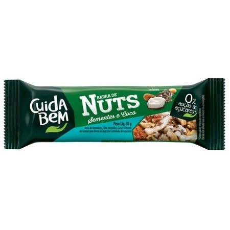 Cx Barra Nuts Coco Cuida Bem 360g Santa Helena