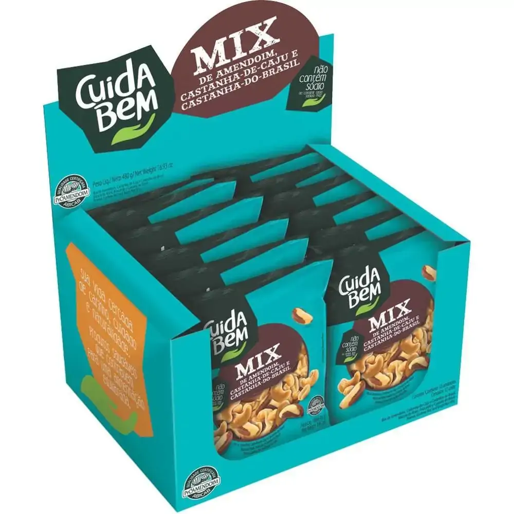 Mix Amendoim E Castanha Cuida Bem 40g