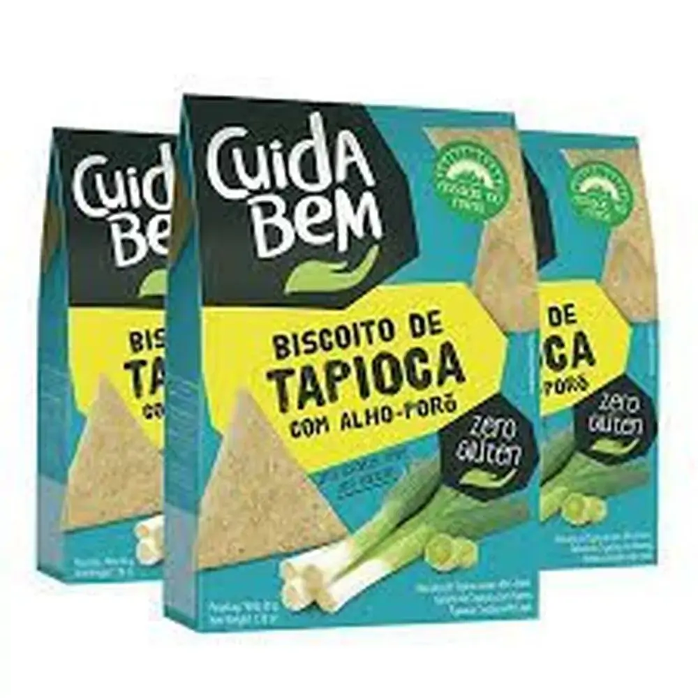 Biscoito Tapioca Alho Poro Cuida Bem 50g Santa Helena