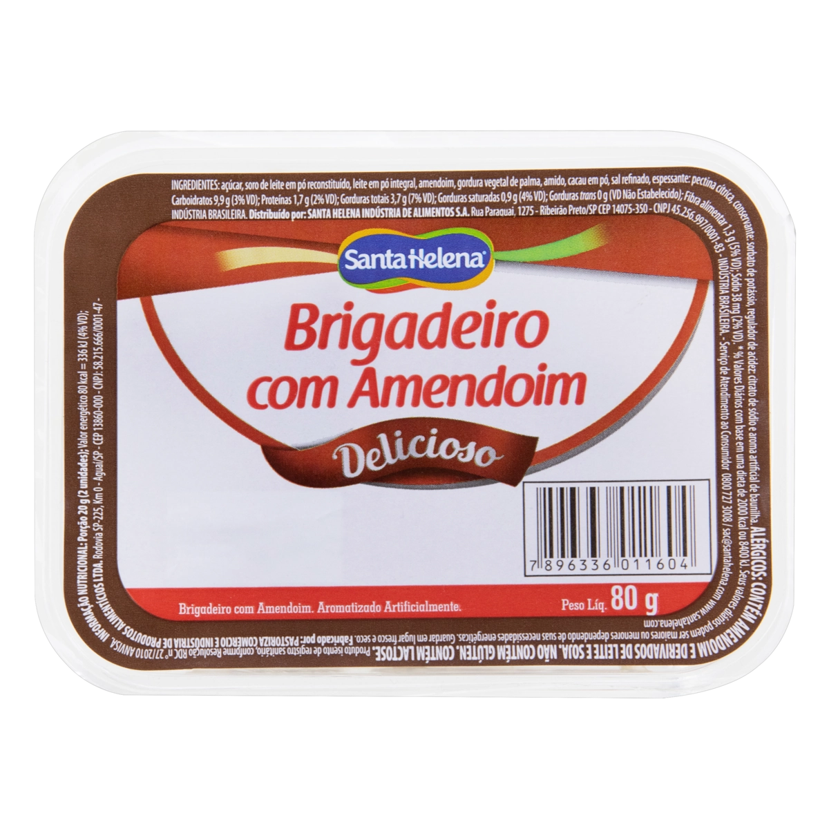 Brigadeiro Com Amendoim Santa Helena Pote 80g