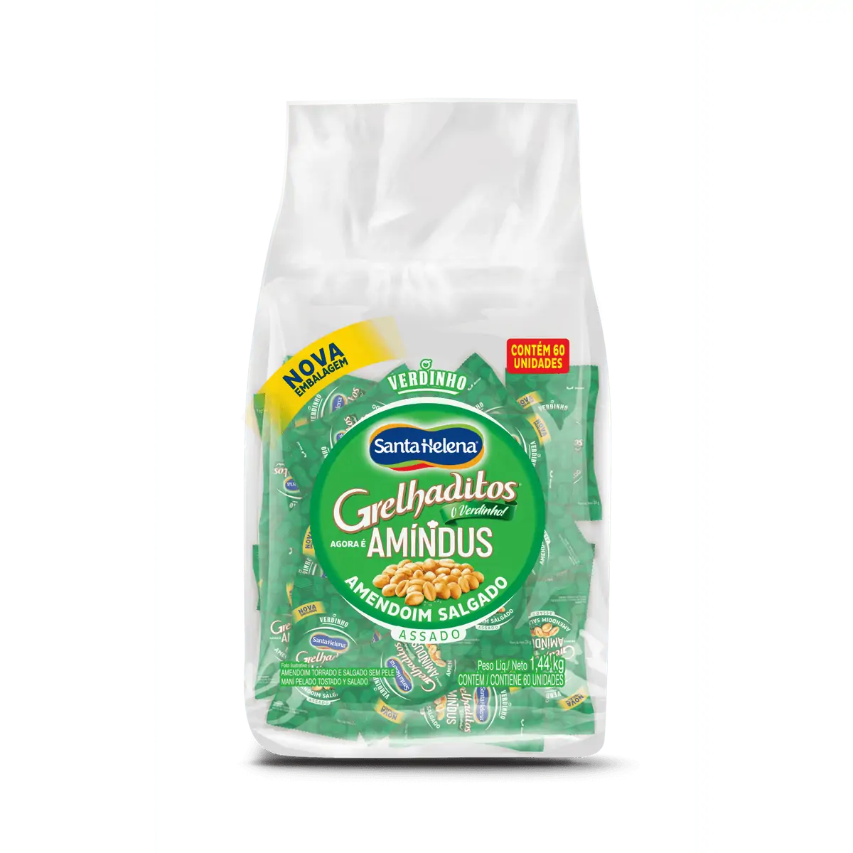 Amendoim Sem Pele Grelhaditos 24g