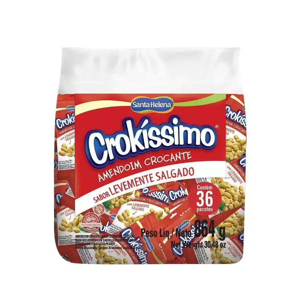 Amendoim Crocante Crokíssimo 864gr | Santa Helena