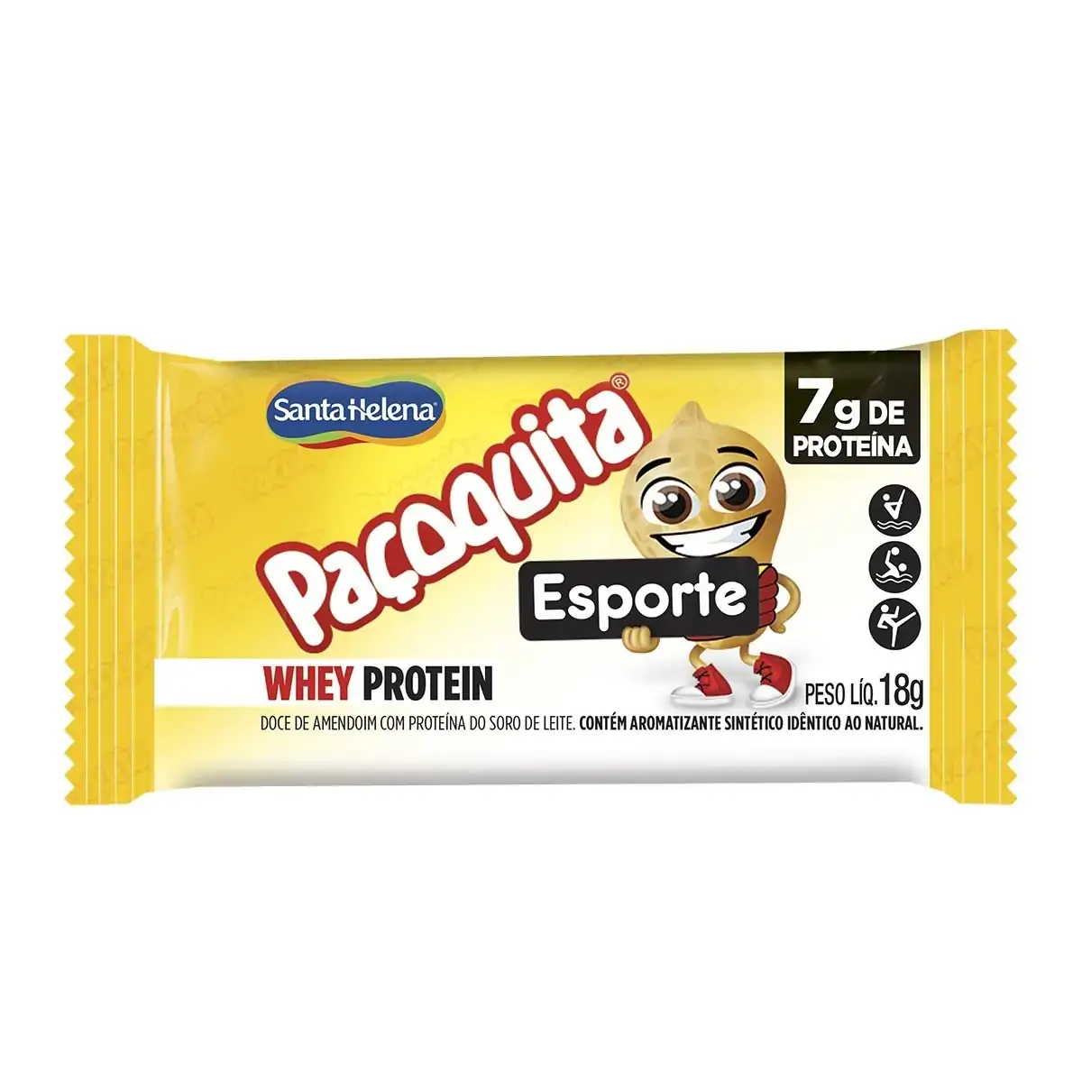 Pacoquita Esporte Whey Protein 18g 24 Santa Helena Santa Helena