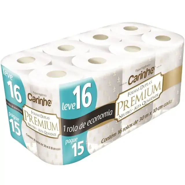 Papel Higiênico Carinho Fdupl L16 P15 Premium