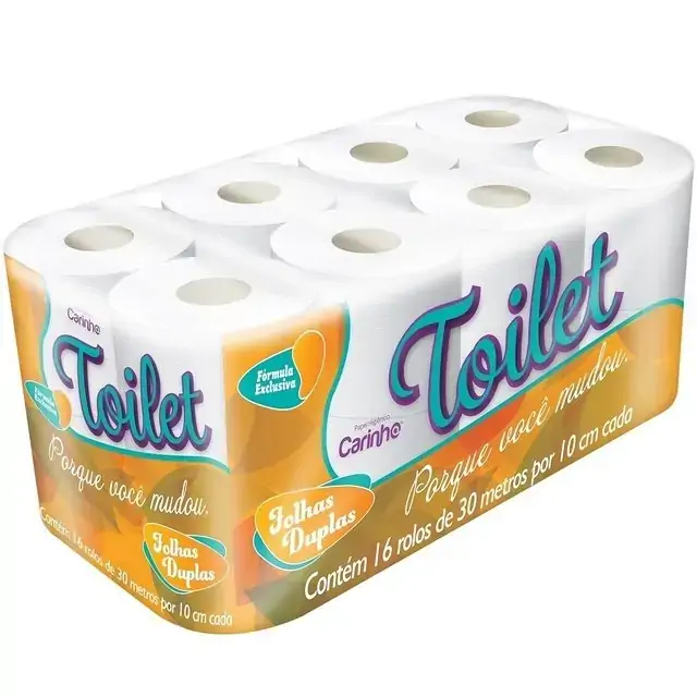 Papel Hig Carinho Toilet Fdupl C/16