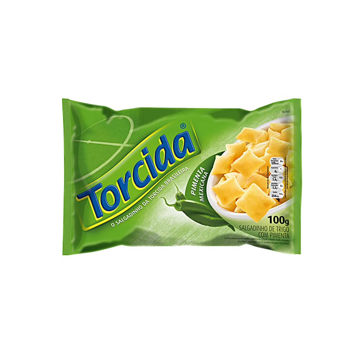Salgadinho De Trigo Pimenta Mexicana Torcida Pacote 100g