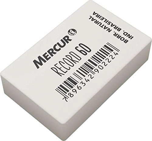 Kit c/ 60 Borracha Escolar Record 60 Tamanho 2,5x3 Cm, Mercur 1109 - 20880