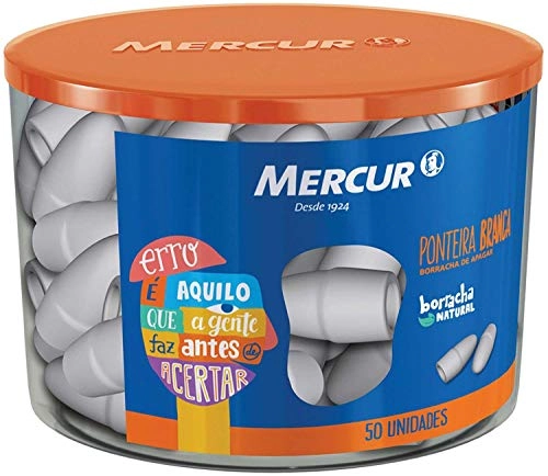 Borracha Mercur Ponteira Branca