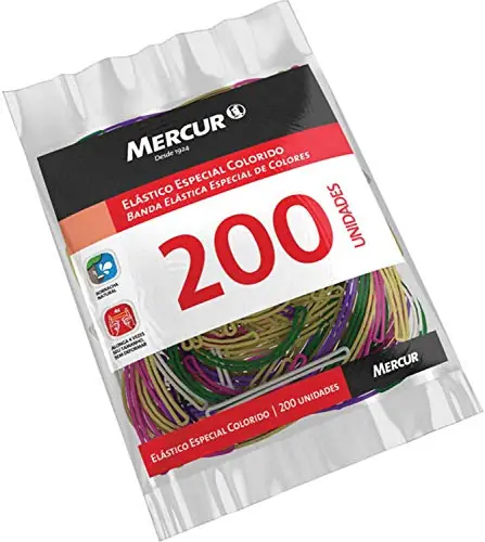 Elastico Mercur Esp Colorido 100g