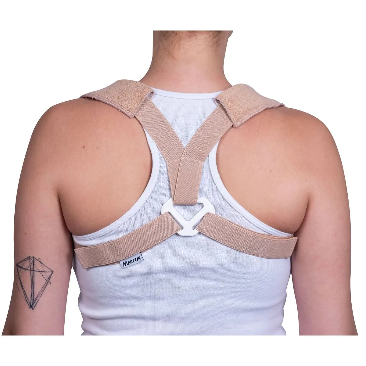 CORRETOR POSTURAL ELÁSTICO EM OITO TAMANHO P/M MERCUR
