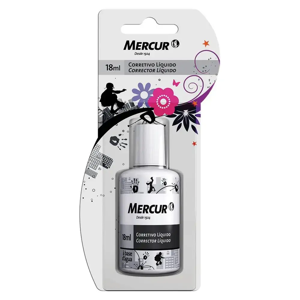 Corretivo Mercur Blister Preto 18ml Un