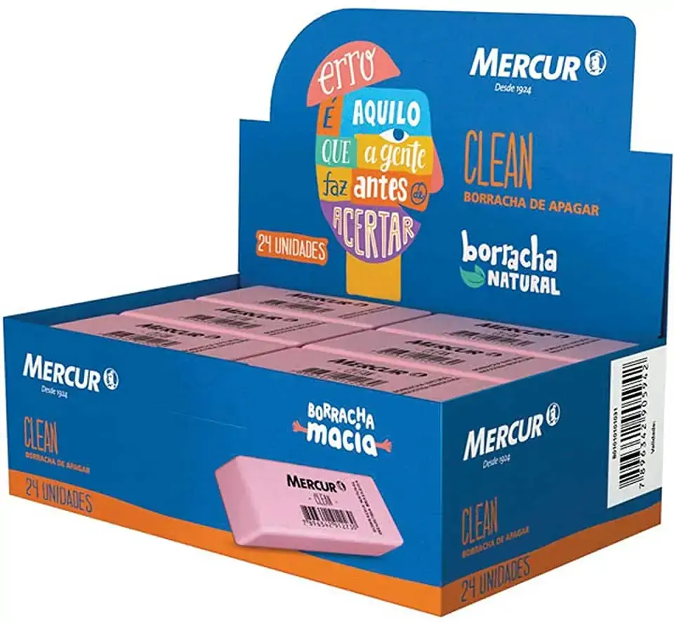 Borracha Clean Rosa Mercur