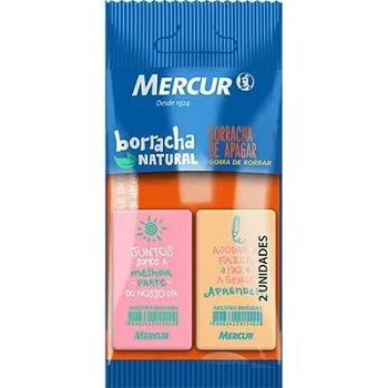Borracha Colorida Retangular Frases Rosa Amarela Mercur Pt 2 Un