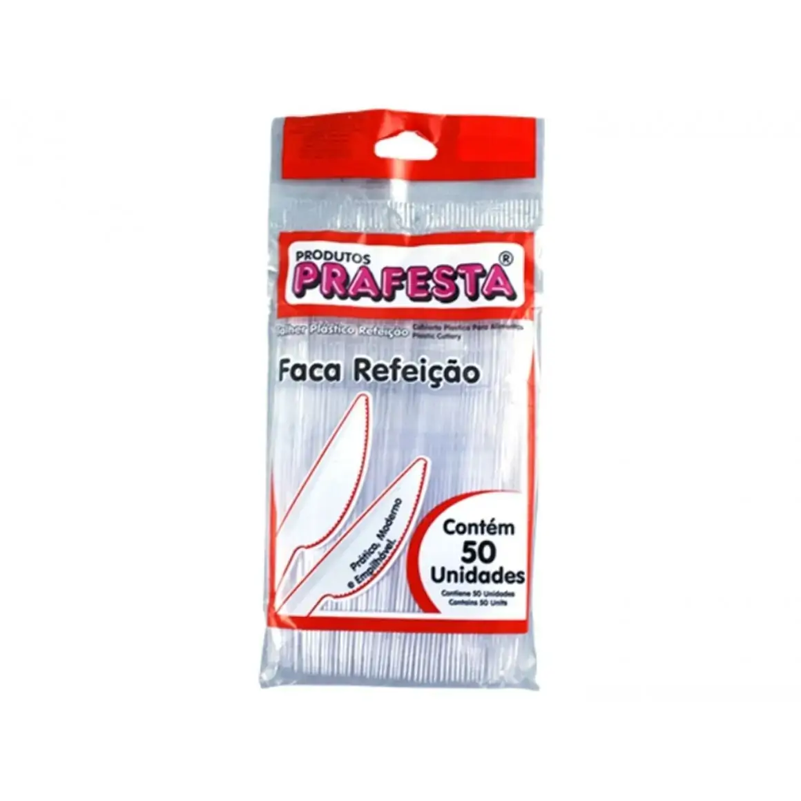 Faca Desc Prafesta Refeicao Branca C/50
