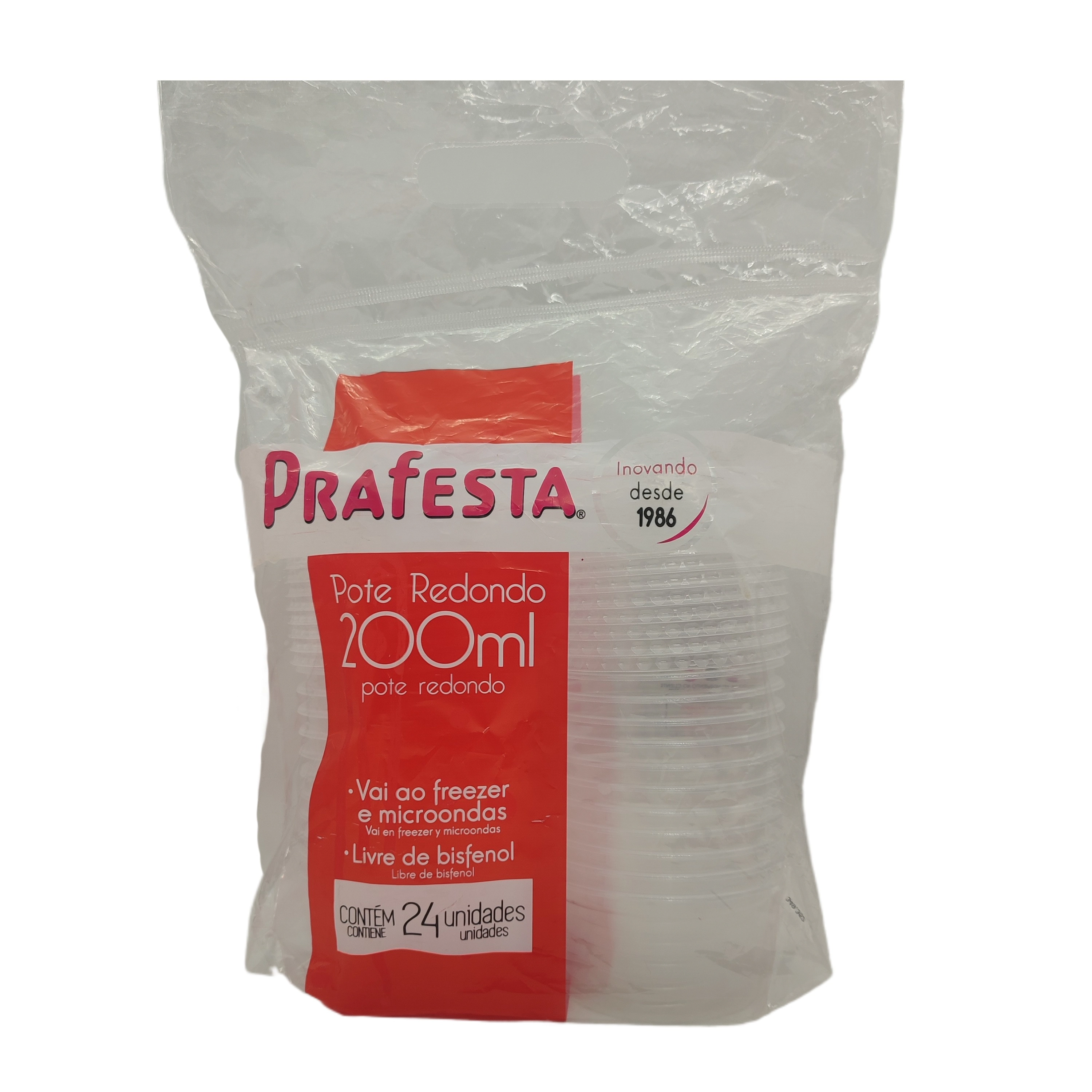 Pote Red C/tampa 24x200ml Prafesta