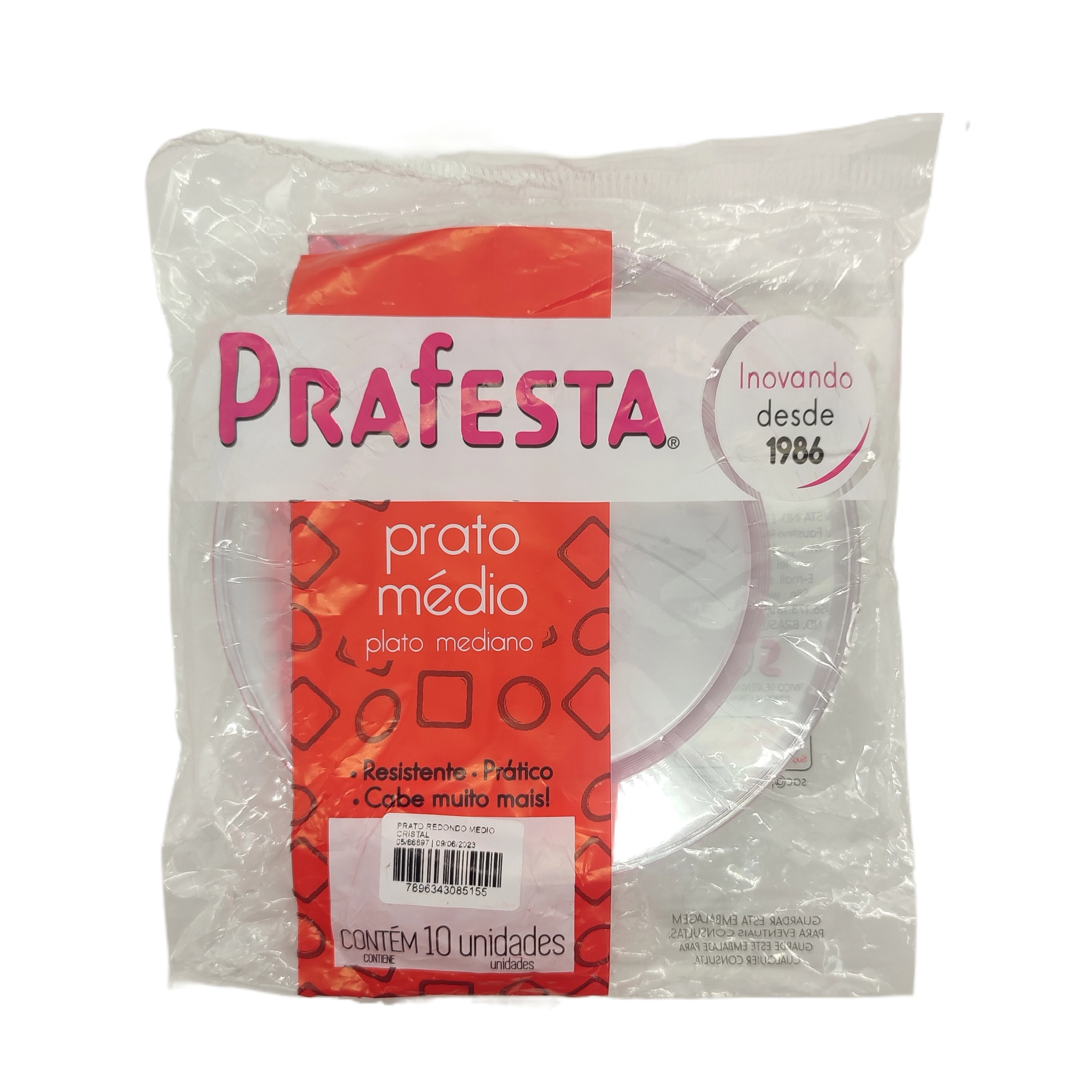 Prato Prafesta Redondo Md Cristal