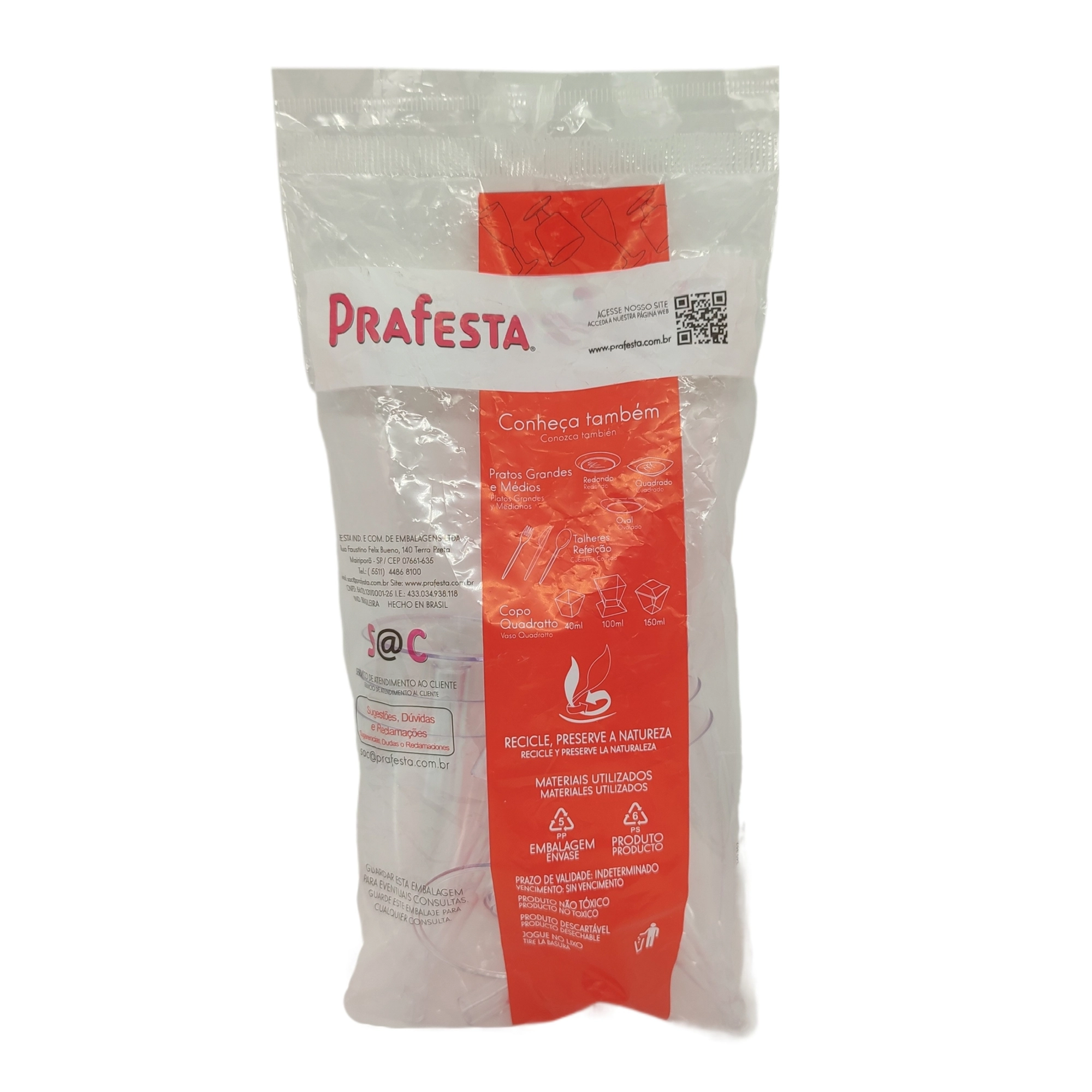 Taca Prafesta 6x Salut Base Cristal