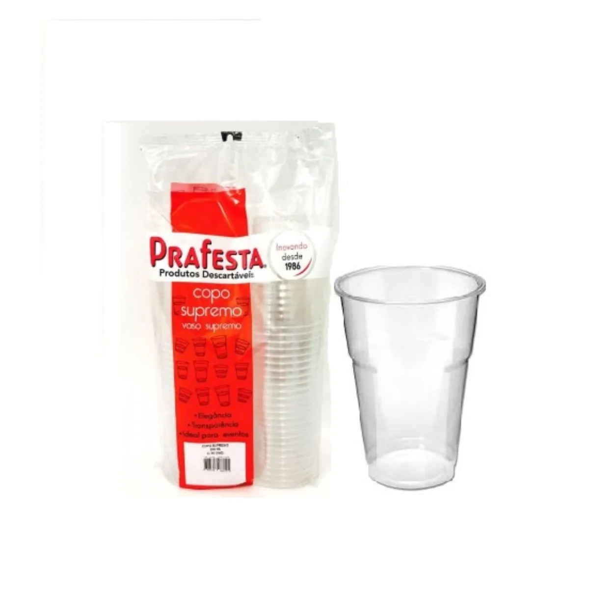 Copo Supremo Prafesta 200 ml com 50 unidades