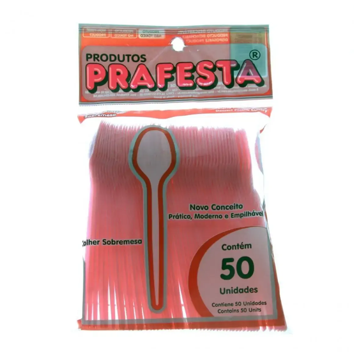 Garfo Plastico Prafesta C/50 Sobremesa