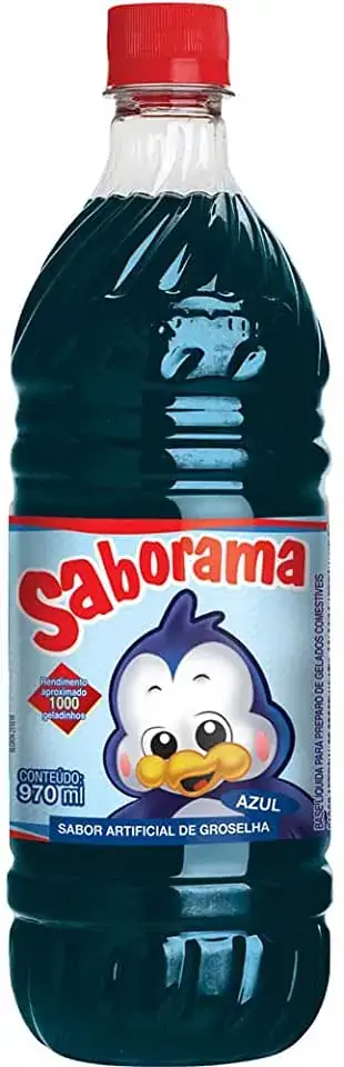 Xarope Groselha Saborama Azul