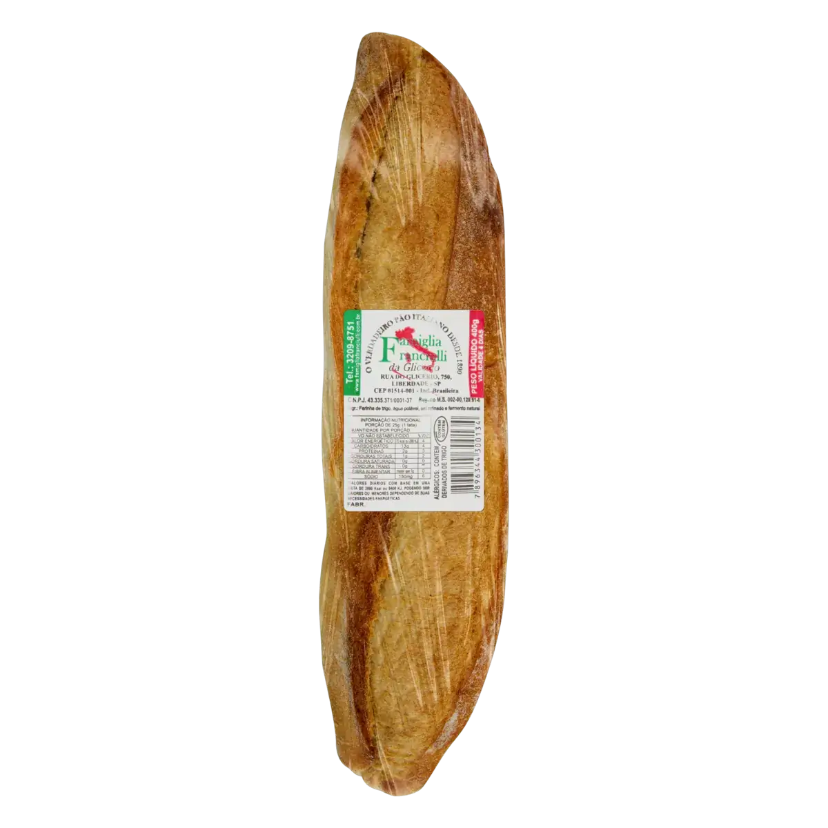 Pão Italiano Filão Pré-Assado FRANCIULLI 400g