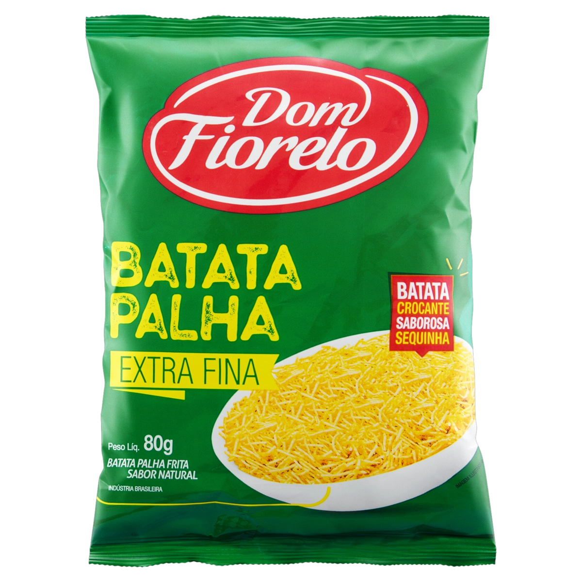 Batata Palha Extrafina Natural Dom Fiorelo Pacote 80g