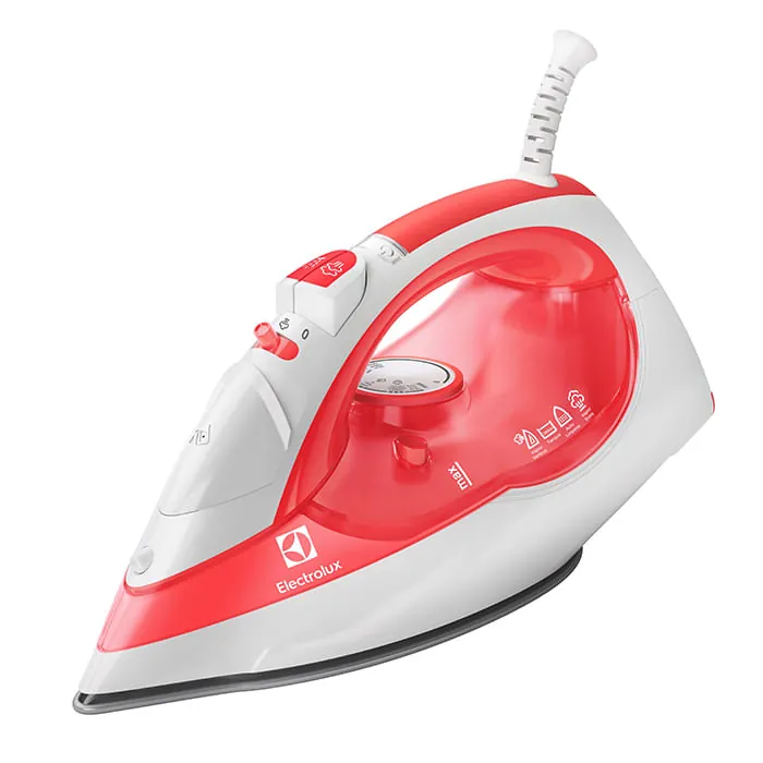 Ferro de Passar a Vapor e a seco Electrolux - SteamLine SIV11 Vermelho 220V