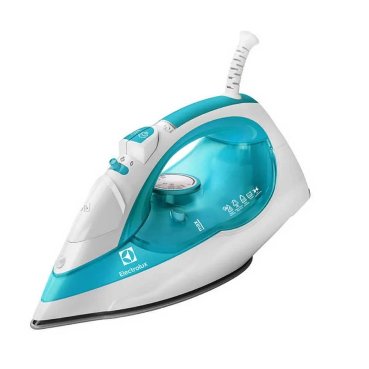 Ferro de Passar a Vapor e a Seco Electrolux Base de Cerâmica Steamline SIV11 Branco e Azul 110V