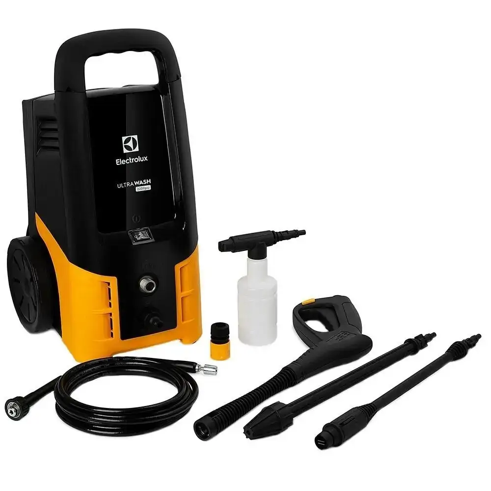 Lavadora de Alta Pressão Electrolux Ultra Wash UWS31, 2200PSI, 1800W, Preto/Amarelo - 220V