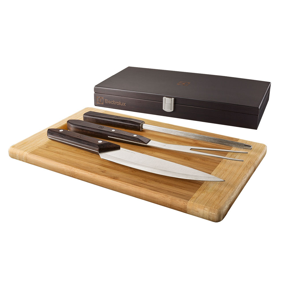 Kit Para Churrasco Electrolux A15338701 - 3 Peças Em Lindo Estojo