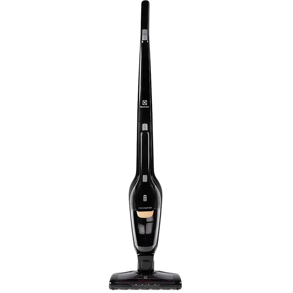 Aspirador De Pó Vertical Sem Fio Electrolux Ergorapido 2 Em 1 Luz Led Até 30 Min Preto (erg24n) Bivolt