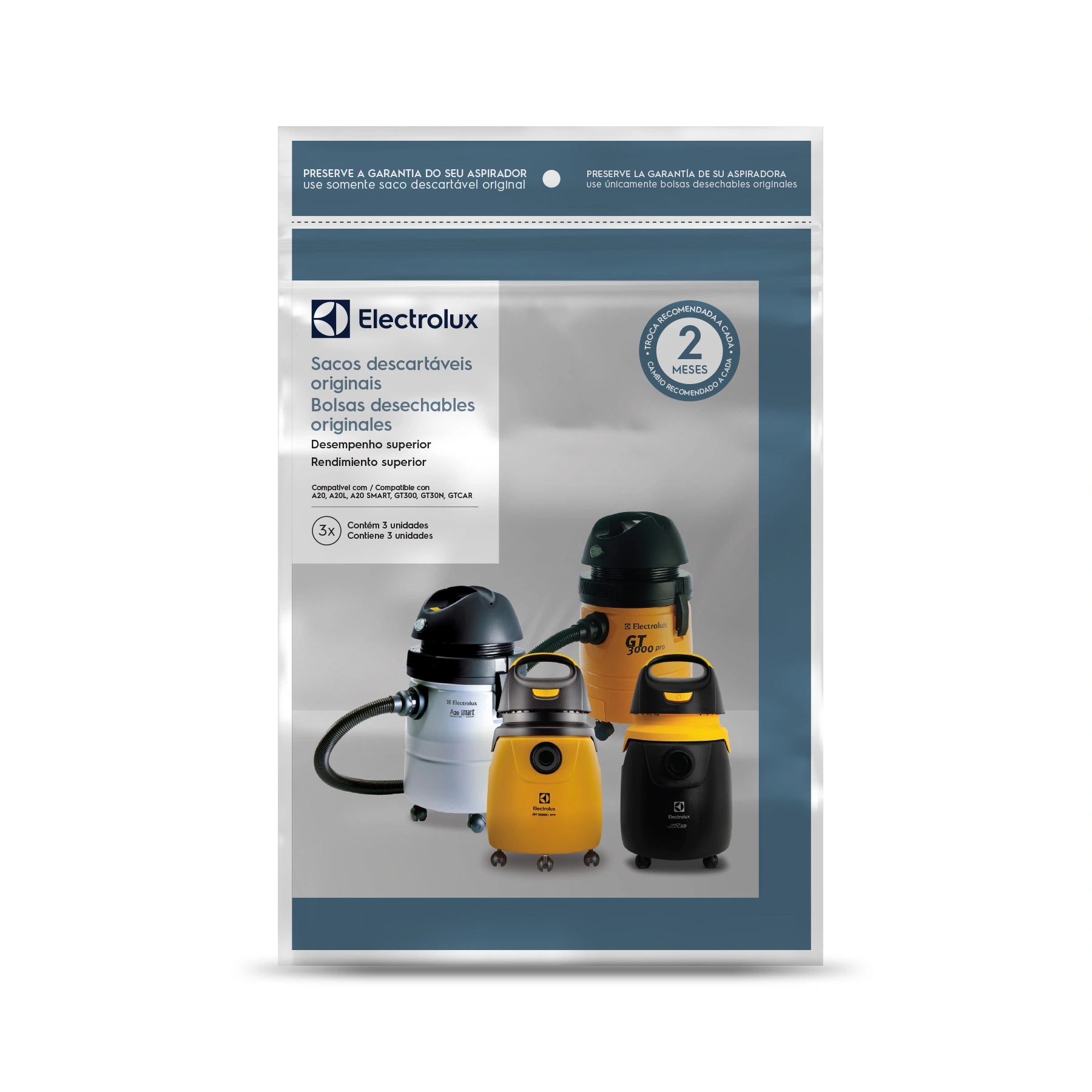 Saco Descartável Aspirador De Pó Electrolux Gt30n Gt300 A20
