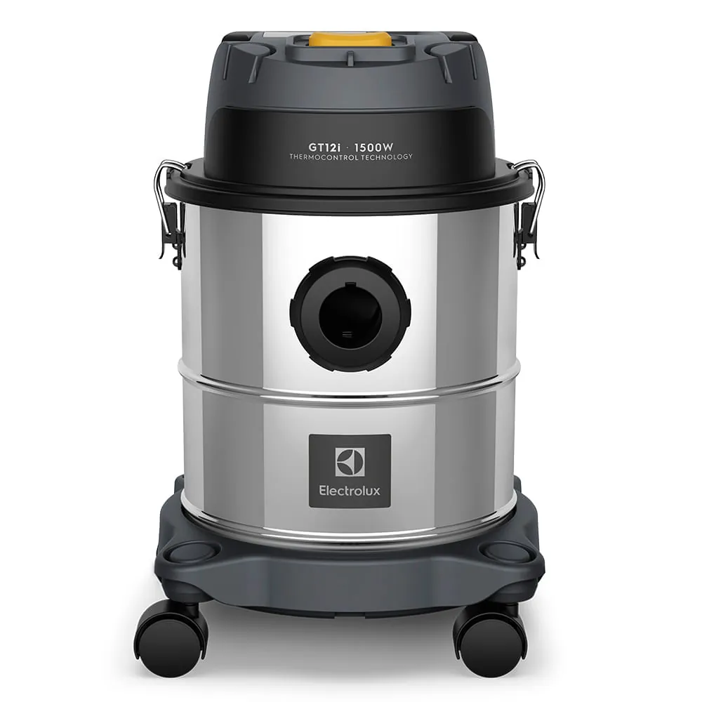 Aspirador De Pó E Água Electrolux 1500w 12l Com Thermocontrol E Função Sopro Inox (gt12l) 220v