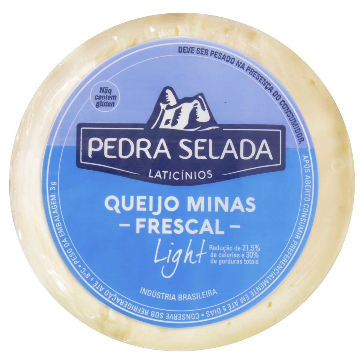 Queijo Minas Frescal Light Pedra Selada