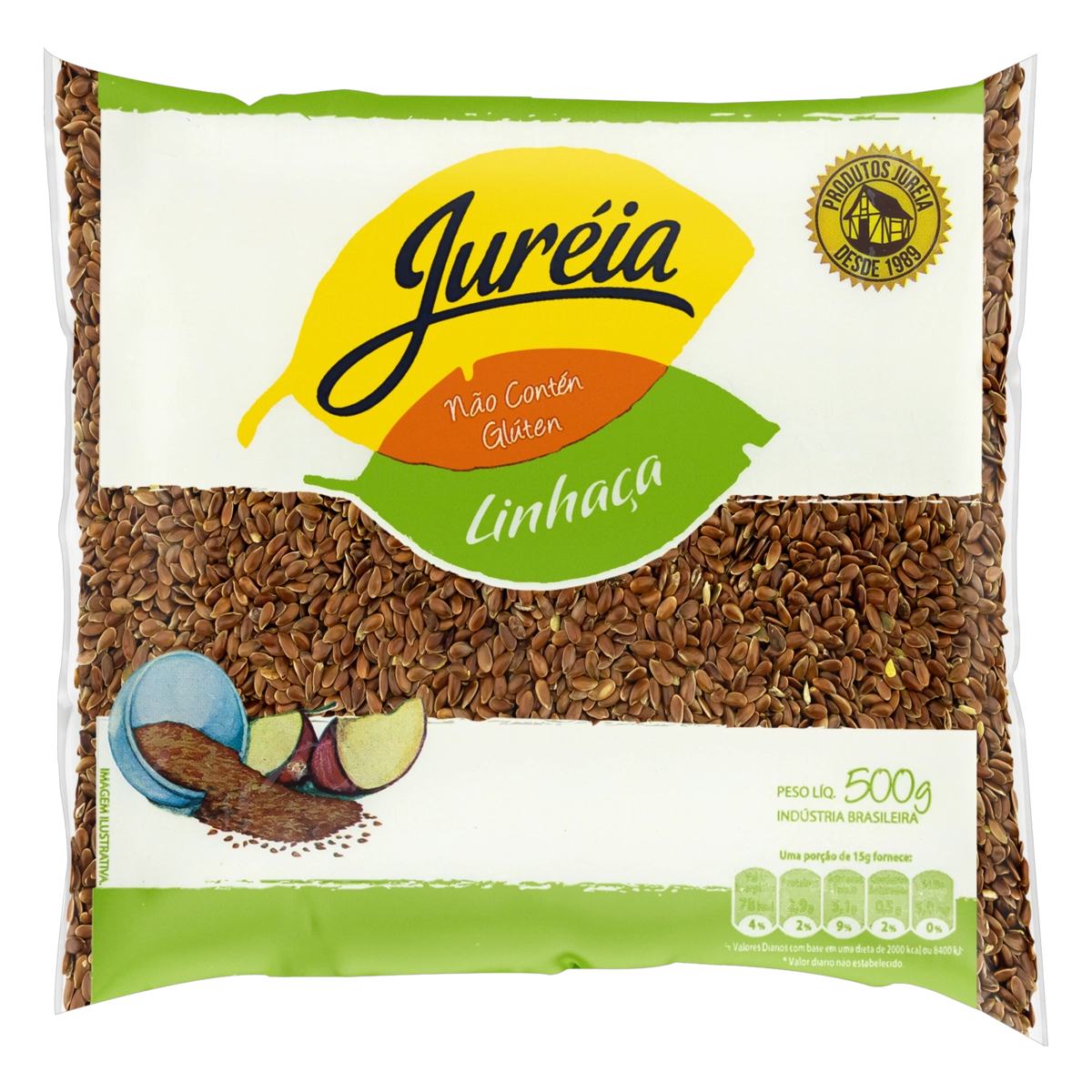 Linhaça Marrom Juréia Pacote 500g