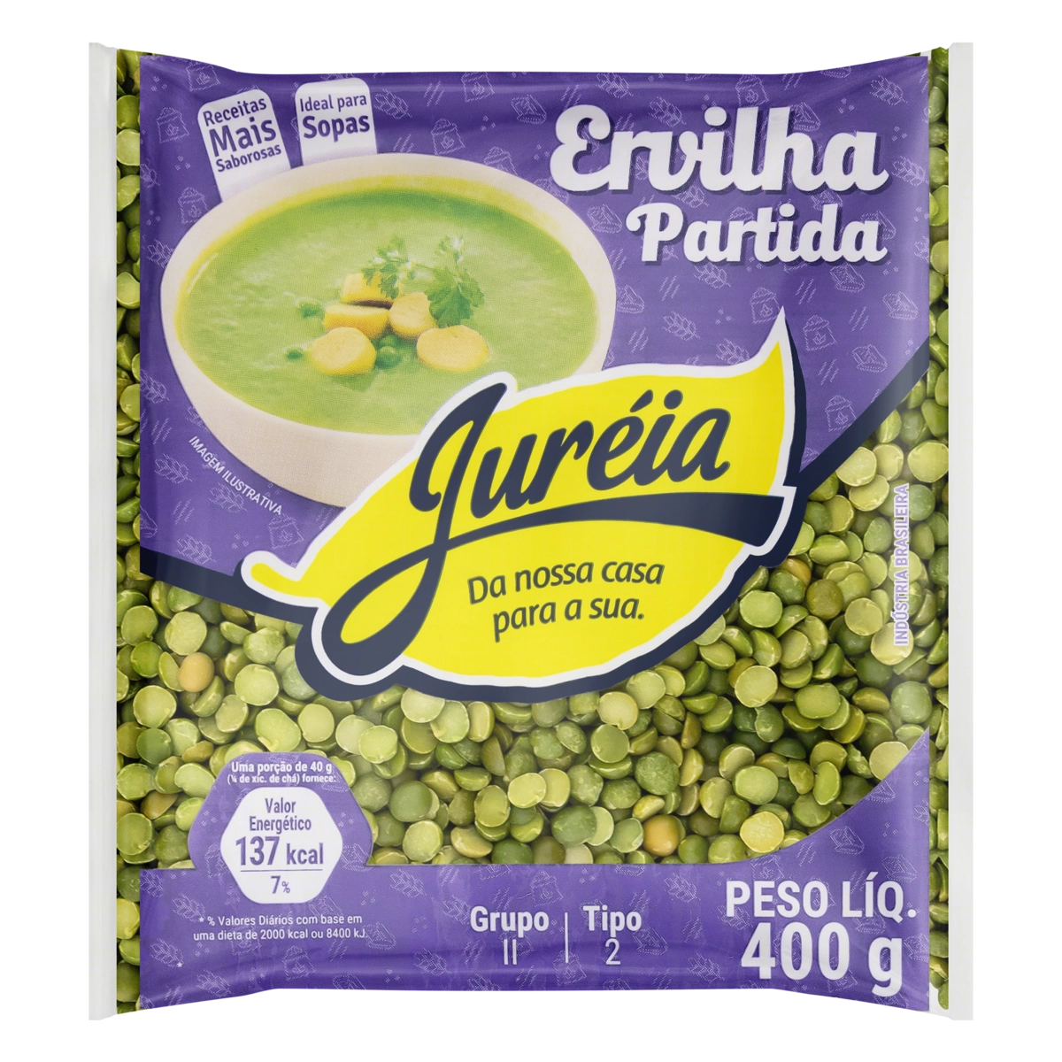 Ervilha Partida Tipo 2 Juréia Pacote 400g