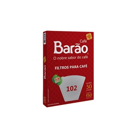 Filtro De Papel Para Café Reutilizável Barão 102 30unidade