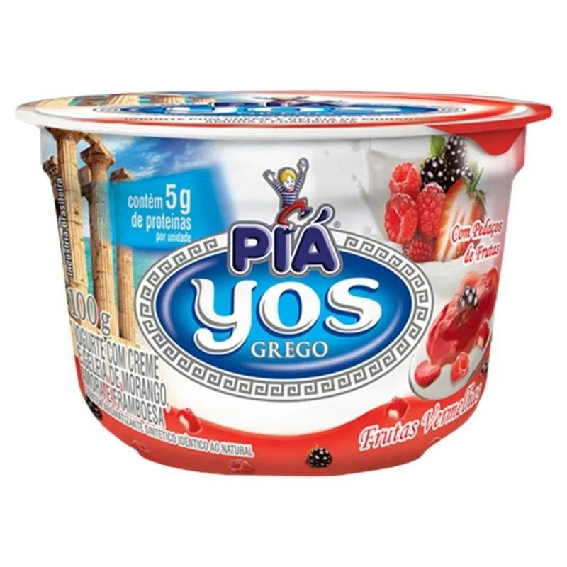 Iog Pia Yos 100g Frutas Vermelhas