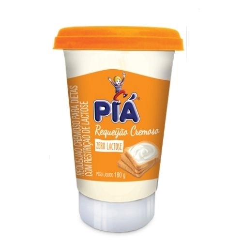 Requeijao Cremoso Zero Lactose Pia 180g