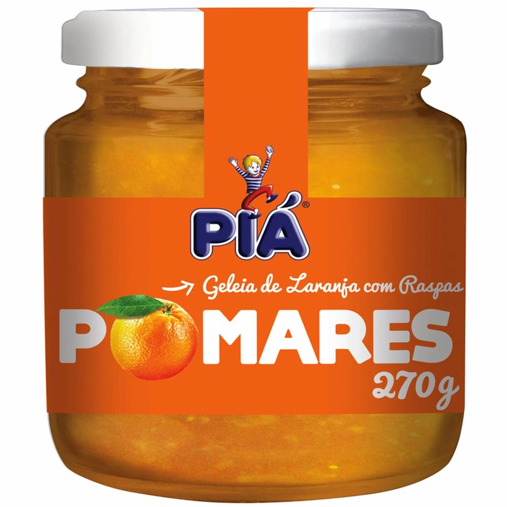 Geleia Pia Pomares 270g Laranja/raspas
