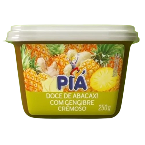 Doce Pia Frutas 250g Abacaxi C/gengibre