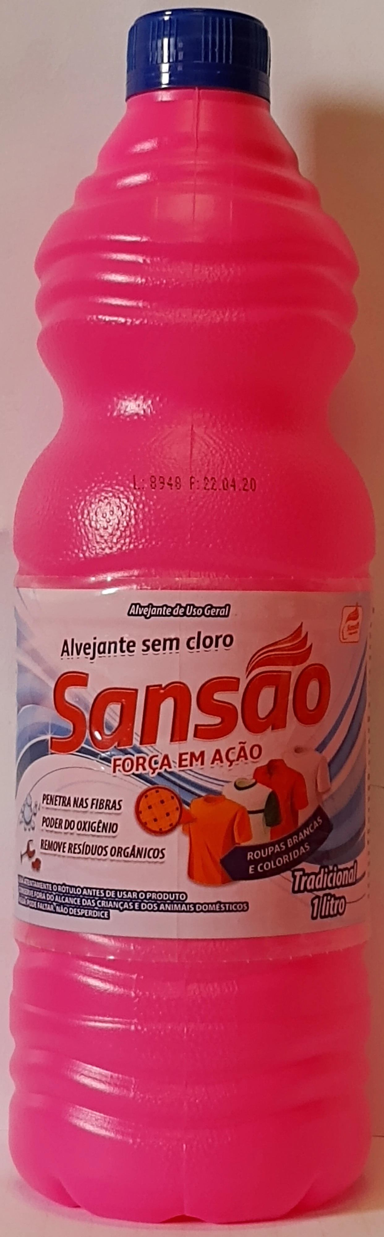 Alvejante Sansao 1l S/ Cloro Trad