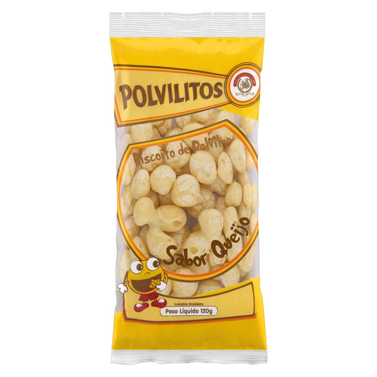 Biscoito De Polvilho Queijo Polvilitos Pacote 120g