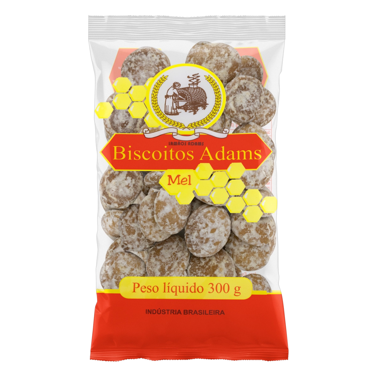 Biscoito Mel Biscoitos Adams Pacote 300g