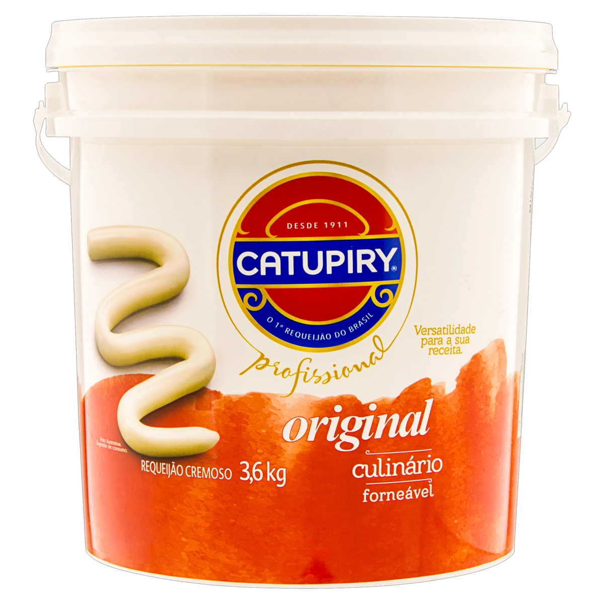 Requeijão Cremoso Original Uso Culinário Catupiry Profissional Balde 3,6kg