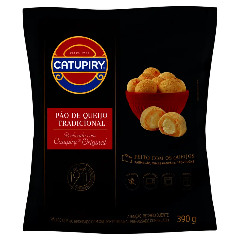 Pão de Queijo Congelado com Recheio Catupiry 390g