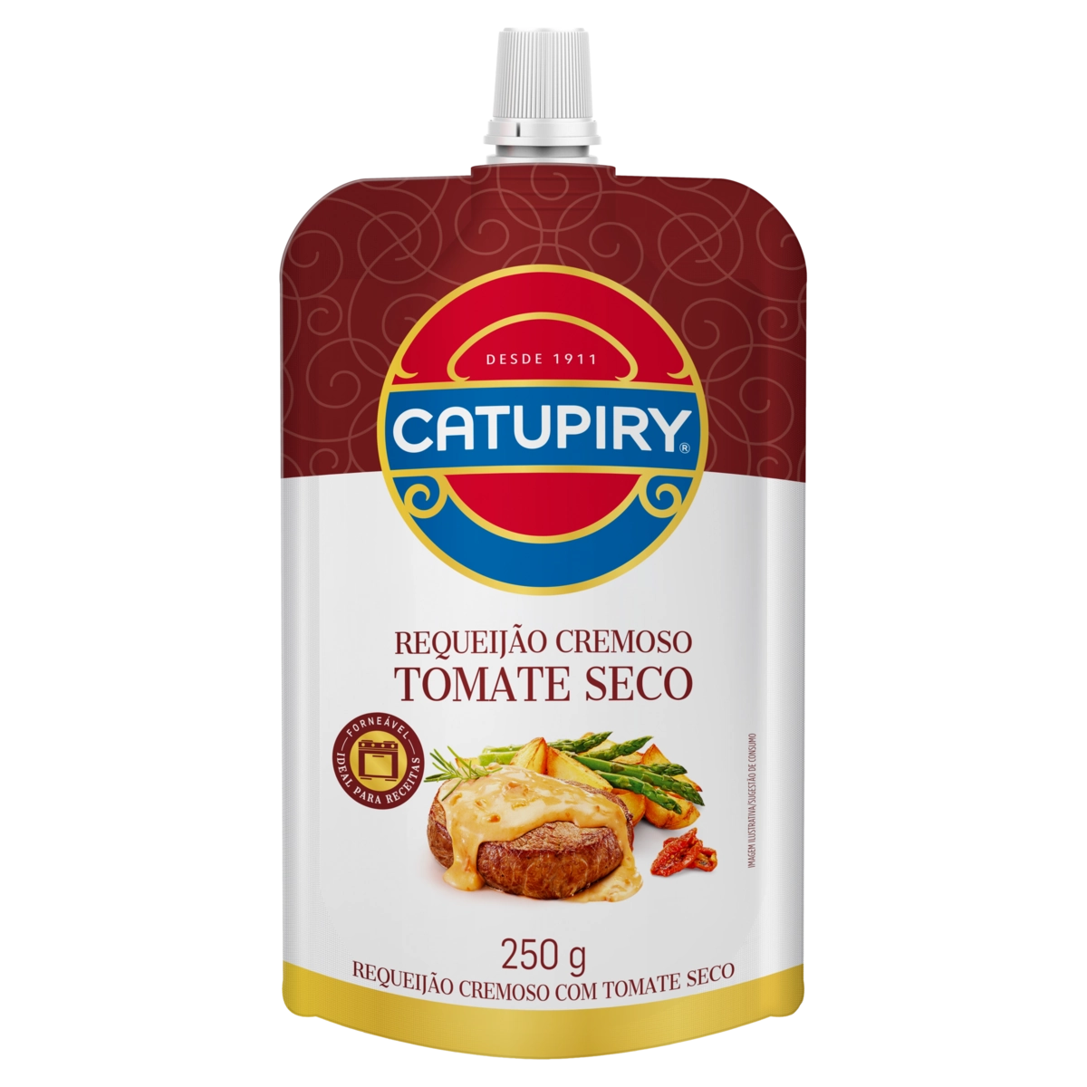 Requeijão Cremoso Com Tomate Seco Catupiry Squeeze 250g