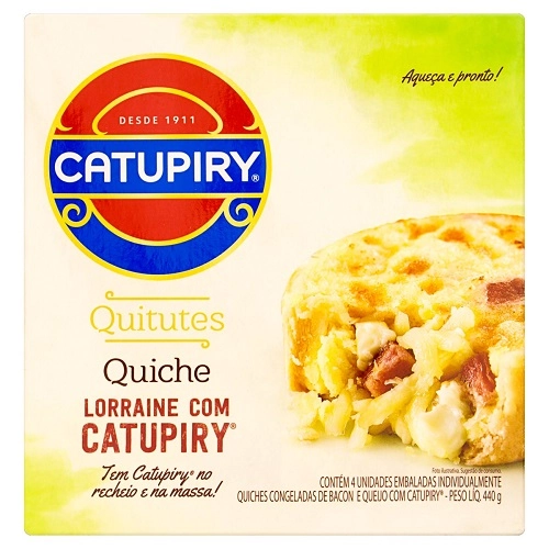 Quiche de Lorraine Bacon e Queijo CATUPIRY 440g