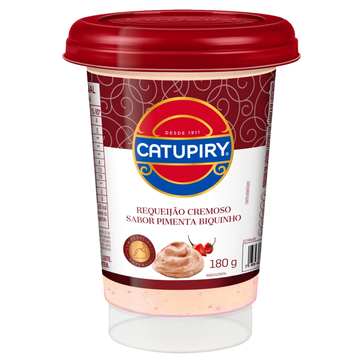 Requeijão Cremoso Pimenta Biquinho Catupiry Copo 180g