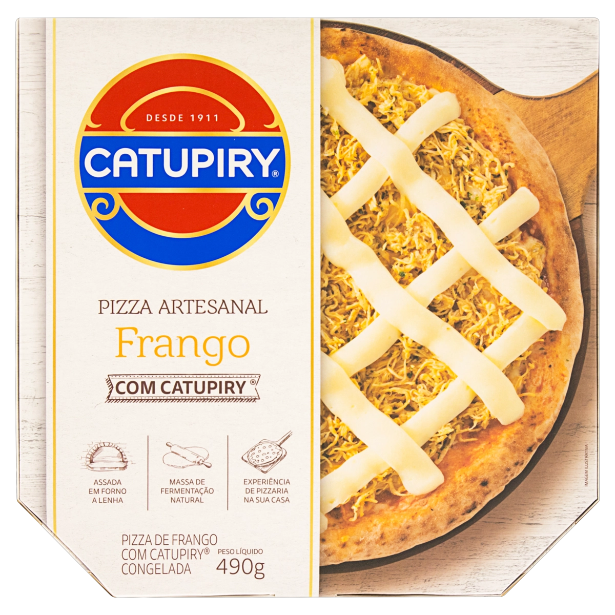 Pizza Catupiry Frango Requeijao 490g